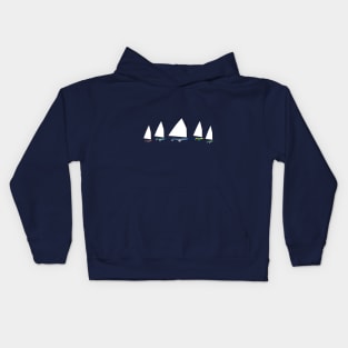 Cotuit Skiffs Rounding a Mark Kids Hoodie